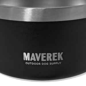 Adventure Bound Dog Bowl - Black - Maverek Outdoor Dog Supply