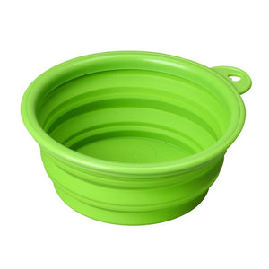 Camper Collapsible Dog Bowl - Green